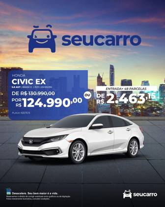 HONDA CIVIC 2.0 16V FLEXONE EX 4P CVT